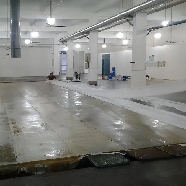 博白防腐蚀地坪,环氧玻纤地坪，玻纤工业地坪，环氧玻纤布地坪,乙烯基玻纤布地坪产品图3
